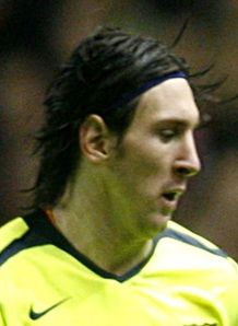 Lionel Messi of Barcelona and Argentina