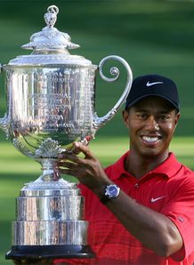 woods tiger medinah uspga trophy