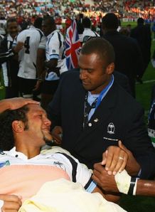 Nicky Little is injured v Wales
