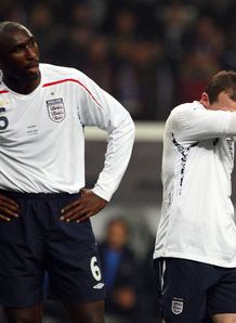 Sol Campbell Wayne Rooney v Russia