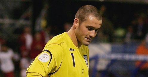 800 600 Paul Robinson stares at turf Croatia v England