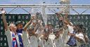 JANUARY: Australia celebrate regaining the Ashes with a 5-0 series whitewash over England