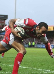 Leon Lloyd Gloucester v Bristol Dec 29 07