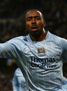 Darius Vassell celebrates
