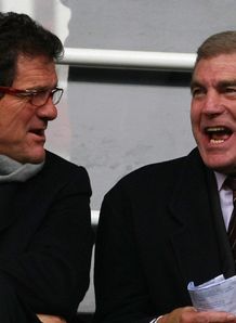 Fabio Capello and Trevor Brooking