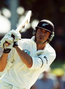 Stephen Fleming New Zealand batting against Bangladesh in Wellington