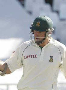 Graeme Smith South Africa ceberating a half century
