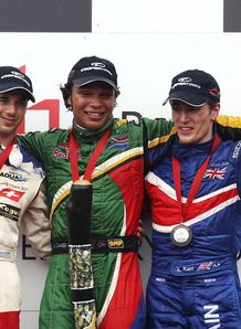 A1GP Neel Jani Adrian Zaugg Robbie Kerr February 2008