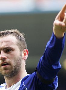 Birmingham v Arsenal James McFadden celebrates