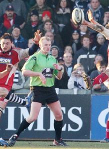 Jason Strange winning drop goal v Gloucester Jason Strange winning drop goal v Gloucester