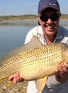 Keith Arthur with carp