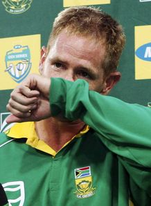 Shaun Pollock emotion last game