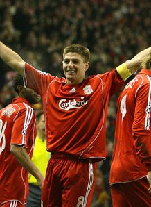 Steven Gerrard Liverpool v Inter Milan