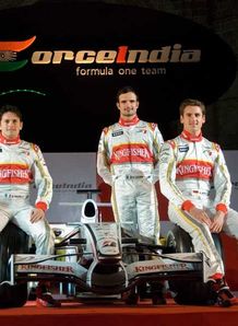 giancarlo fisichella force india launch mumbai 7/2/2008