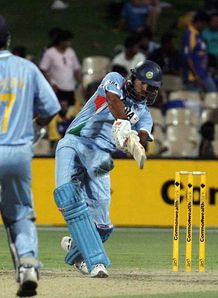 Yuvraj Singh India v Sri Lanka CB Series Feb 19 08