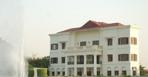 The imposing DLF G&CC clubhouse
