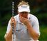 Reading the green: Clarke has struggled with his putting
