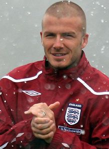 David Beckham snow England training
