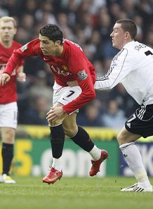 Derby v Manchester United Cristiano Ronaldo David Jones