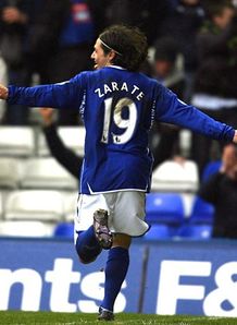 Footballl Premier League Birmingham Man City Mauro Zarate