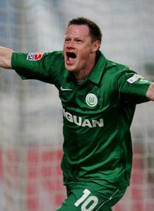 Jacek Krzynowek Rostock v Wolfsburg 2008