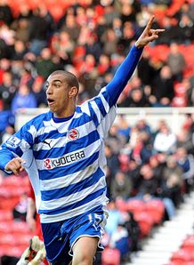 James Harper celeb Middlesbrough v Reading