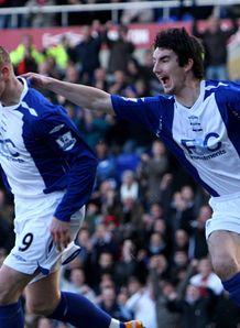 Mikael Forssell celeb Birmingham v Tottenham