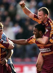 Rugby League Super League Huddersfield Giants St Helens Kevin Brown Michael Lawrence