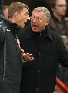 Sir Alex Ferguson Man Utd v Portsmouth ITV