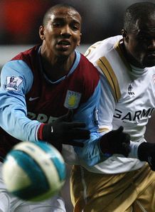 Ashley Young George Boateng Aston Villa v Middlesbrough