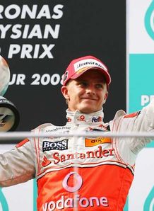 heikki kovalainen mclaren 3rd place malaysian grand prix 23/3/2008