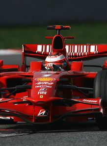 kimi raikkonen ferrari barcelona test 26/2/2008