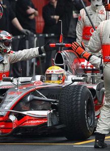 McLaren February 2008 Spanish testing lewis hamilton