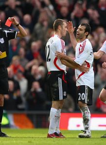 Javier Mascherano Manchester United v Liverpool March 2008 red card
