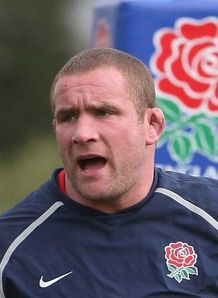 Phil Vickery England training Mar 08