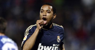 Robinho Recreativo Huelva v Real Madrid