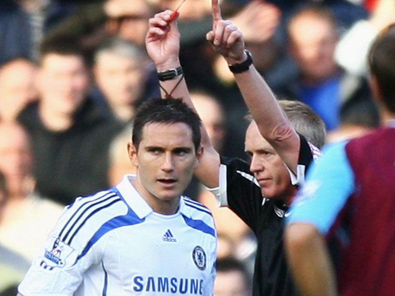 Lampard Get's Red