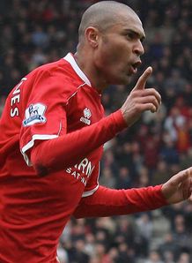 Afonso Alves Middlesbrough v Man United