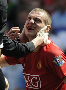 Chelsea v Manchester United Nemanja Vidic