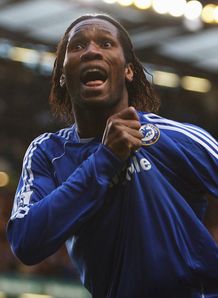 Didier Drogba scores for th