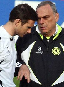 Frank Lampard Avram Grant Chelsea training