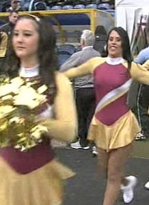 Huddersfield cheerleaders