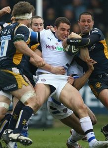 Olly Barkley Worcester v Bath Olly Barkley Worcester v Bath