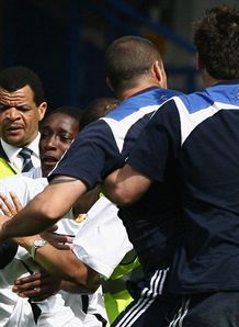 Patrice Evra Stamford Bridge brawl Chelsea v Manchester United