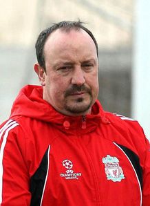 Rafael Benitez Liverpool training April 7