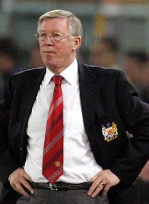 Roma v Manchester United Sir Alex Ferguson