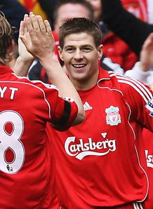 Steven Gerrard Liverpool Blackburn Premier League Football