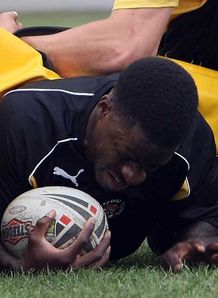 Dwain Chambers Castleford Tigers training