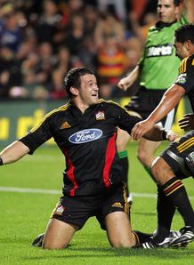Chiefs v Crusaders Super 14 Simms Davison