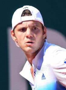 Top seed Mathieu through